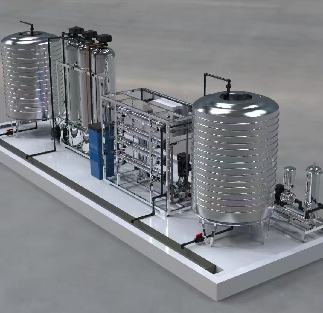 Industrial Single-Stage (Two-Stage) Reverse Osmosis Pure Water System
